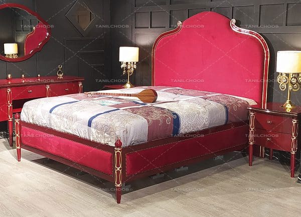 تخت خواب یونانی قرمز
